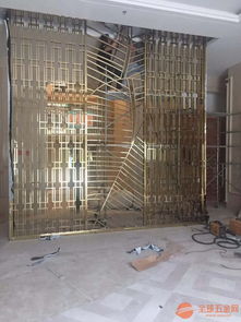 提供不銹鋼金屬制品 酒店 別墅高尚屏風(fēng)裝飾工程安裝